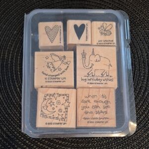 STAMPIN' UP! Retired ASSORTED Stamp Set, Set of 7 Stamps